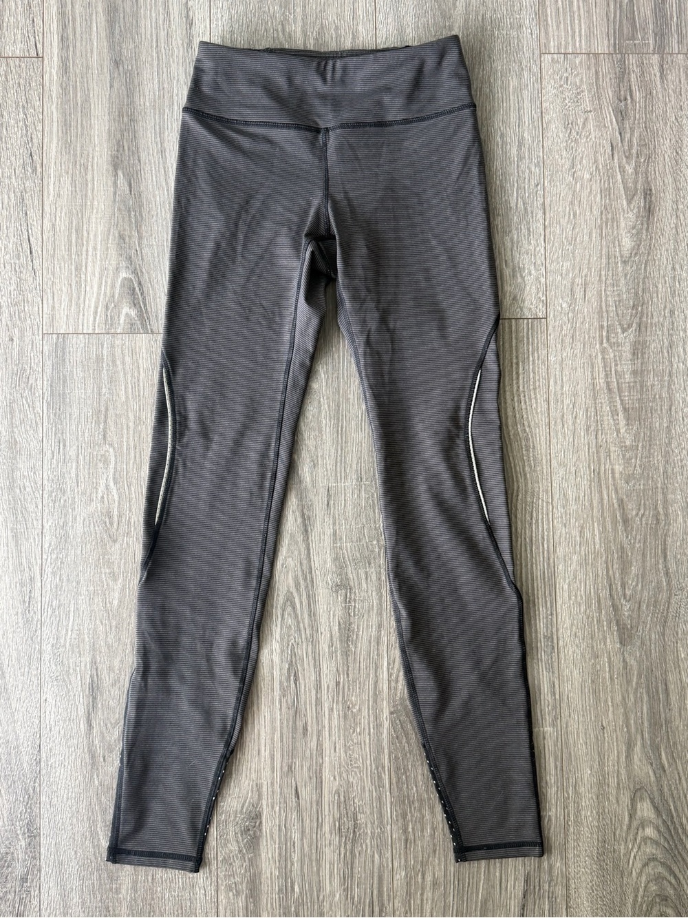 Kyodan Black Athletic Leggings w/Reflective Trim